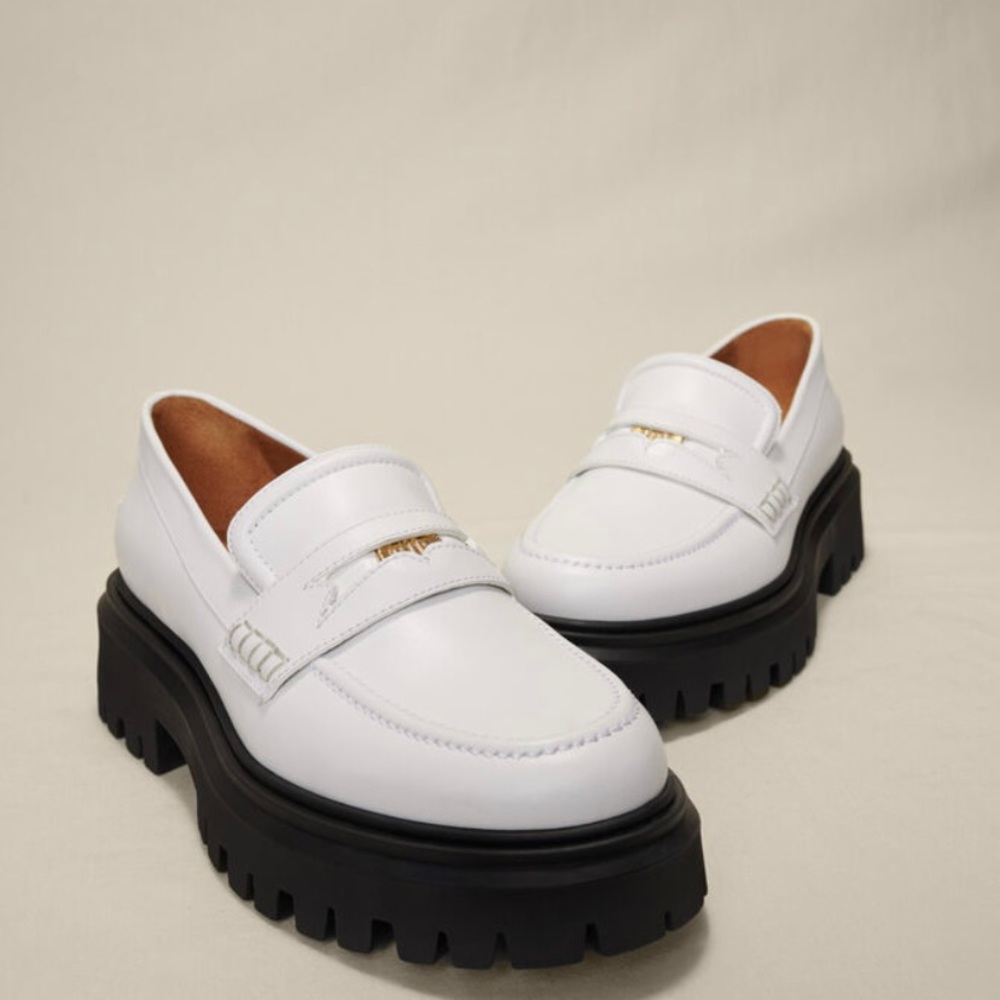 Maje White Loafers size 37 - worn twice